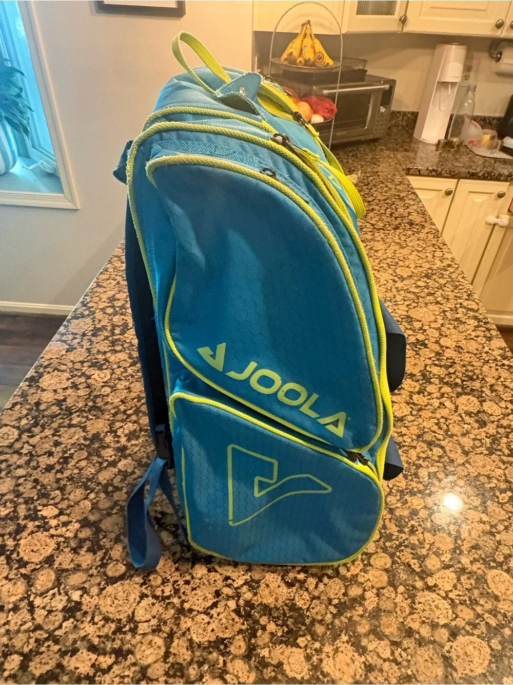 JOOLA Men's Teal Duffel Bag with Lime Accents
